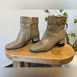 Tory Burch Multi Logo Heel Ankle Boot